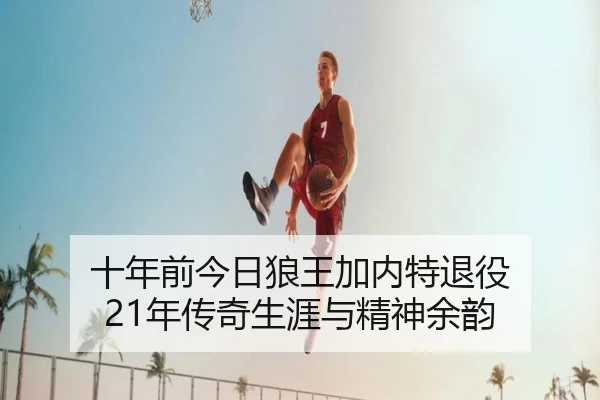 十年前今日狼王加内特退役 21年传奇生涯与精神余韵 - IYXGAME